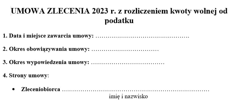 Jakie dane do umowy zlecenia? Kluczowe informacje, które musisz znać